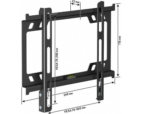 Кронштейн Holder LCD-F2617-B, черный