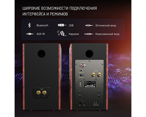 Колонки Bluetooth ОКЛИК OK-117 BT,  2.0,  черный