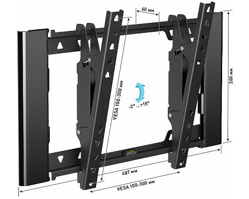 Кронштейн Holder LCD-T3929-B, черный