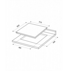 Варочная поверхность LEX GVG 640-1 BL, черный