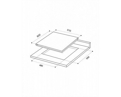 Варочная поверхность LEX GVG 640-1 BL, черный