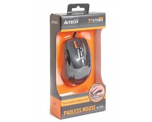 Мышь A4Tech N-70FX Padless V-Track, USB, черный