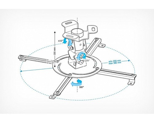 Кронштейн Holder PR-103-B, черный