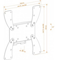 Кронштейн Holder LCDS-5058, черный глянец