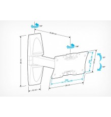 Кронштейн Holder LCDS-5063, черный глянец