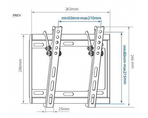 Кронштейн ARM MEDIA STEEL-6, черный