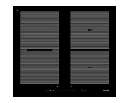 Варочная поверхность DARINA 5P9 EI 304 B, черный