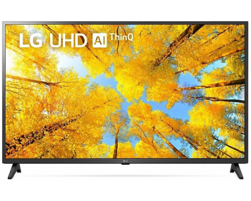 Телевизор LG 43UQ75006LF.ARUB черный