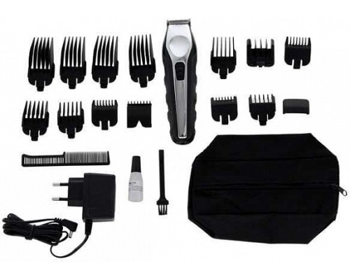 Триммер WAHL Ergonomic Total Beard Kit, черный/серебристый