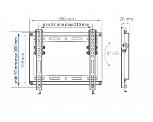 Кронштейн KROMAX IDEAL-6, черный