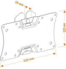 Кронштейн Holder LCDS-5060, черный глянец