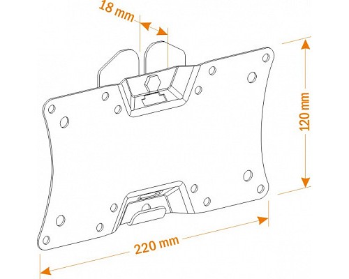 Кронштейн Holder LCDS-5060, черный глянец