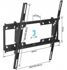 Кронштейн Holder LCD-T4624-B, черный