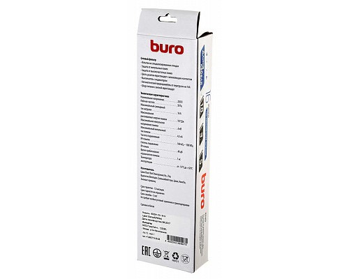 Сетевой фильтр Buro 600SH-16-1.8-W, 1.8м, 6 розеток, белый