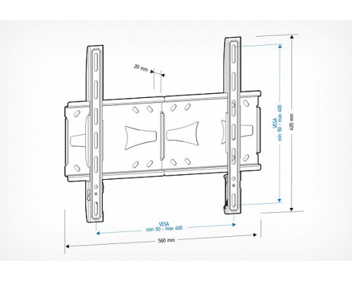 Кронштейн Holder LCDS-5070, металлик