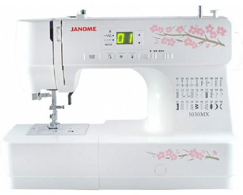 Швейная машина Janome 1030 MX белый/цветы