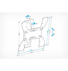 Кронштейн Holder LCDS-5019, черный глянец