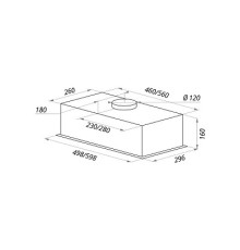 Встраиваемая вытяжка Maunfeld Crosby Light C 60, нержавеющая сталь