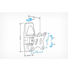 Кронштейн Holder LCDS-5003, металлик