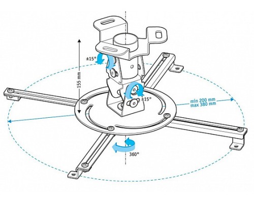 Кронштейн Holder PR-103-W, белый