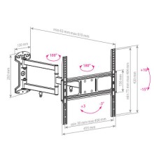 Кронштейн ARM MEDIA LCD-415, черный