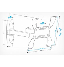 Кронштейн Holder LCDS-5046, белый