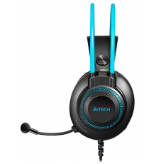 Гарнитура A4TECH Fstyler FH200i, серый/синий [fh200i blue]