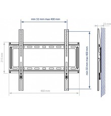 Кронштейн KROMAX IDEAL-3, белый