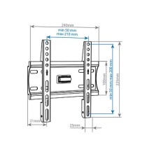 Кронштейн ARM MEDIA PLASMA-5 new черный