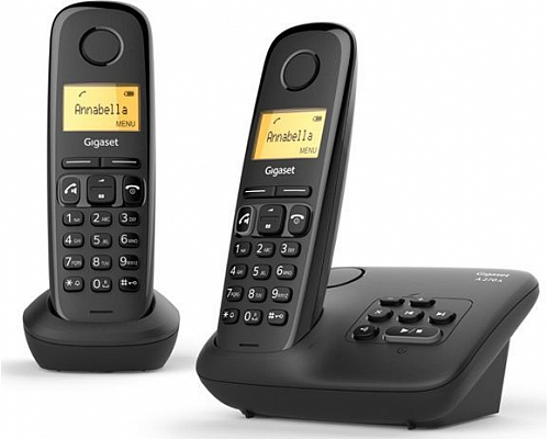 Радиотелефон Dect Gigaset A270 DUO RUS черный