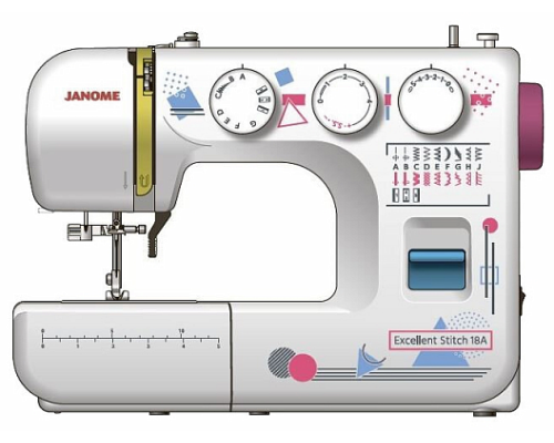 Швейная машина Janome Excellent Stitch 18A белый