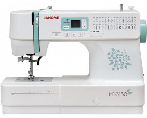 Швейная машина Janome HD 6130 белый/цветы