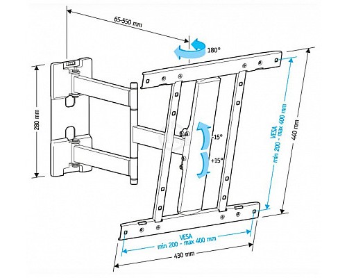 Кронштейн Holder LCD-SU4601-B