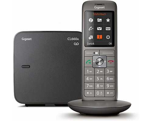 Радиотелефон Dect Gigaset CL660A SYS RUS черный