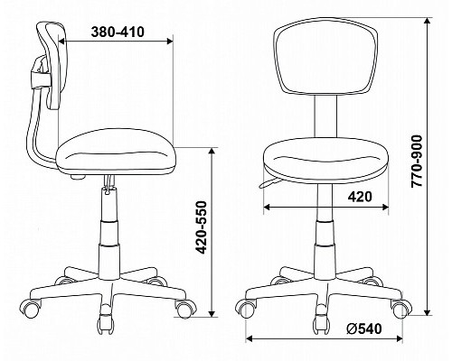 Кресло детское Бюрократ CH-W299/SD/TW-18 спинка сетка салатовый TW-03A TW-18 (пластик белый)