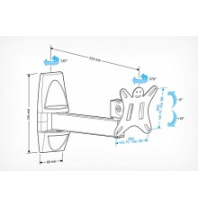 Кронштейн Holder LCDS-5004, металлик