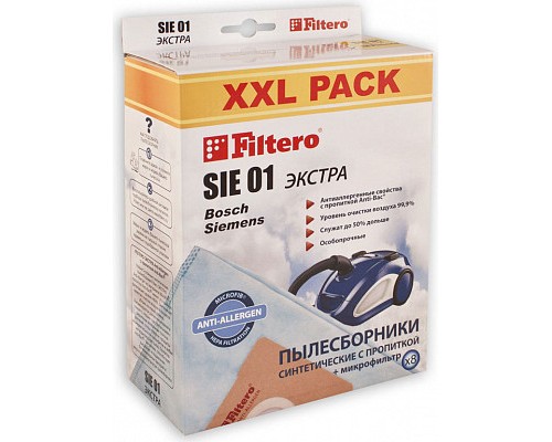 Пылесборники Filtero SIE 01 Экстра XXL Pack 8 шт