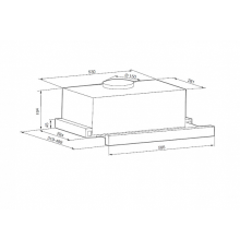 Встравиваемая вытяжка GRAUDE DHF 60.0 W