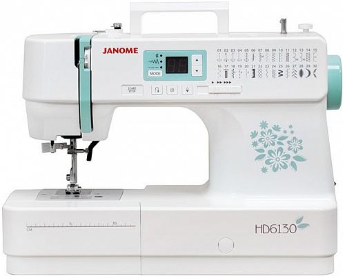 Швейная машина Janome HD 6130 белый/цветы