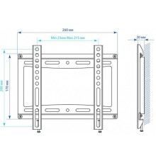 Кронштейн KROMAX IDEAL-5, белый