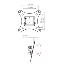 Кронштейн ARM MEDIA LCD-02, черный