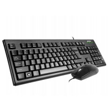 Комплект (клавиатура+мышь) A4 KRS-8372, PS/2+USB, черный