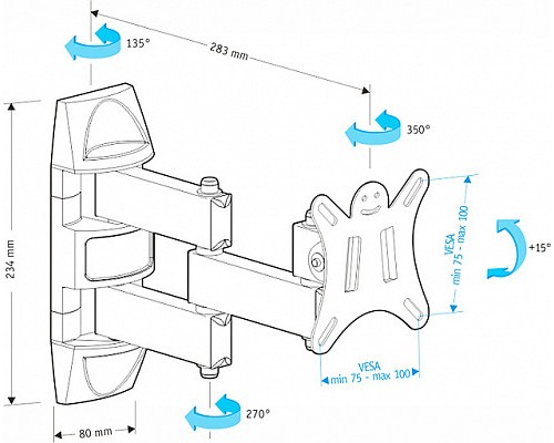 Кронштейн Holder LCDS-5039, металлик