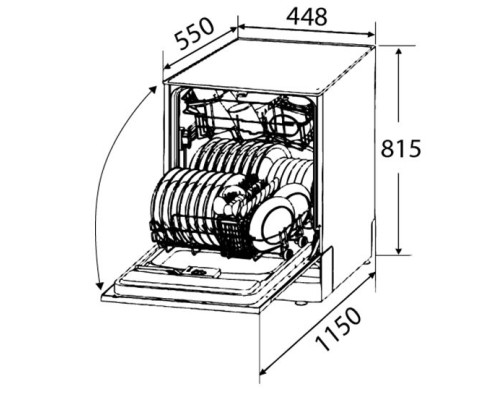 Zigmund Shtain DW 129.4509 X посудомоечная машина