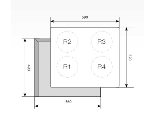 LEX EVI 640-1 WH индукционная варочная поверхность