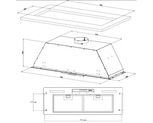 KORTING вытяжка KHI 9931 RB