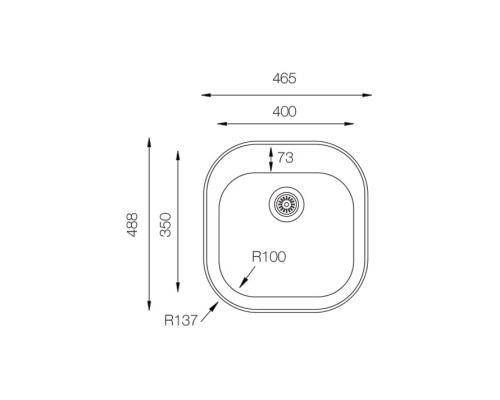 Кухонная мойка TopZero (wellinox) GAL 465.488 - GТ8K