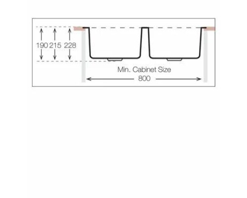 Кухонная мойка TopZero (prime) MU 340.50.50.GT10K