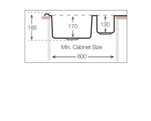 Кухонная мойка TopZero (prime) LTL 950.500.15.GT8K