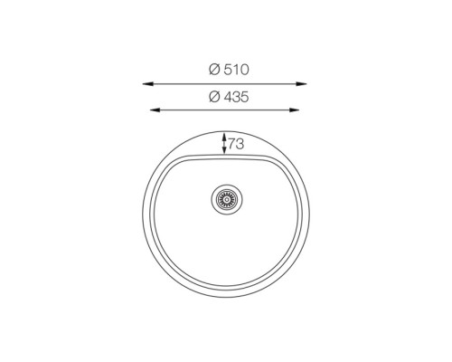 Кухонная мойка TopZero (prime) ELL 510.GT8K